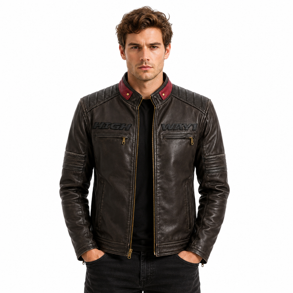 Roadcrest Luxury Leather Racer Jacket
