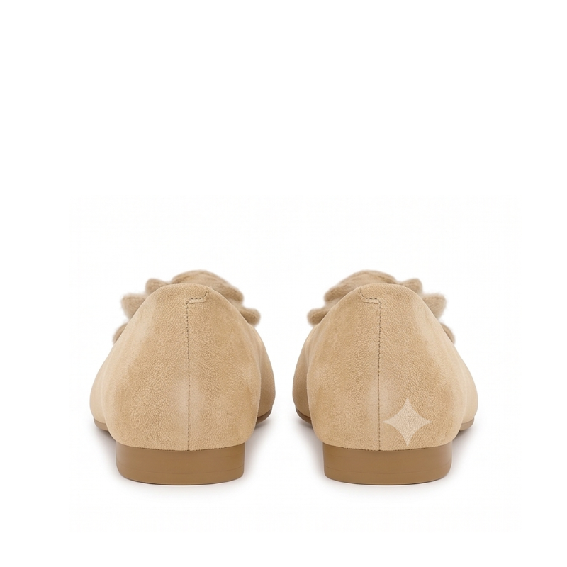 Rosette Pearl Pointed Ballet Flats