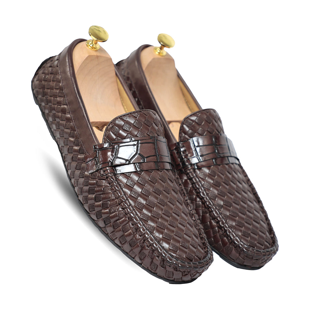 Ross Weavad Leather Shoes