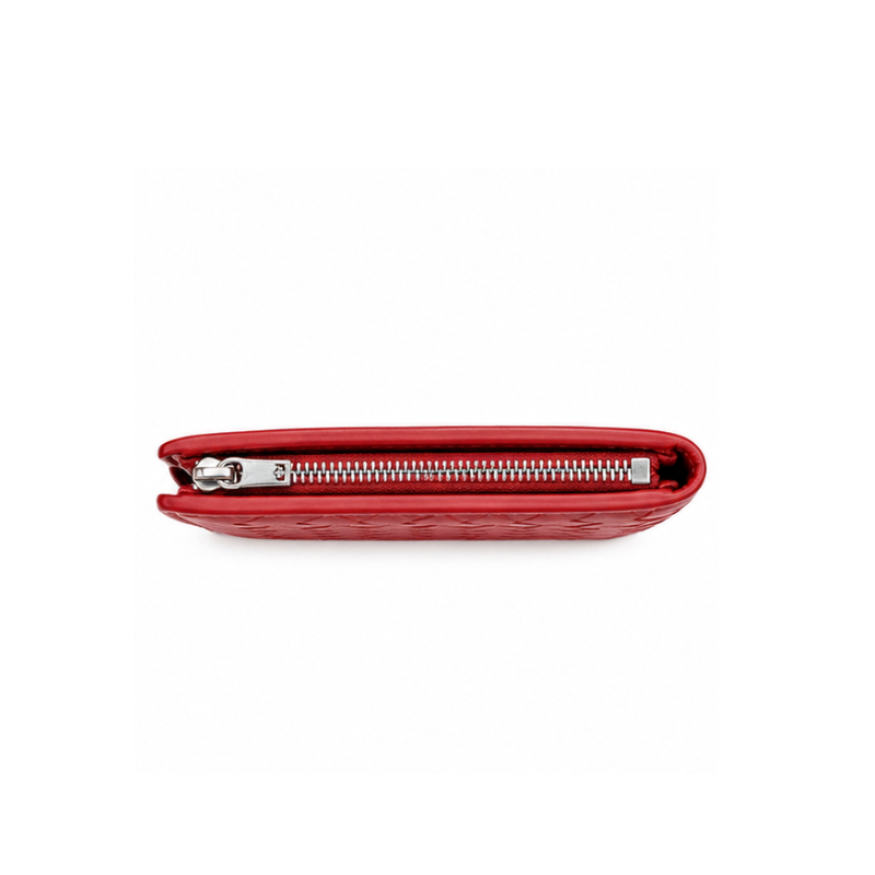 Rosso Intrecciato Leather Wallet