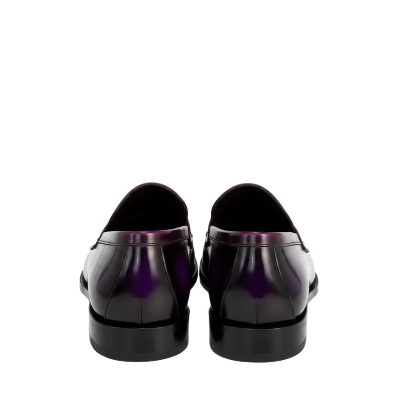 Luxury Aubergine Bold Twist Loafer