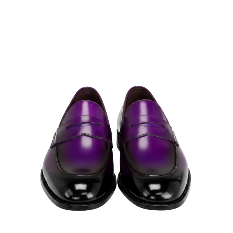Luxury Aubergine Bold Twist Loafer