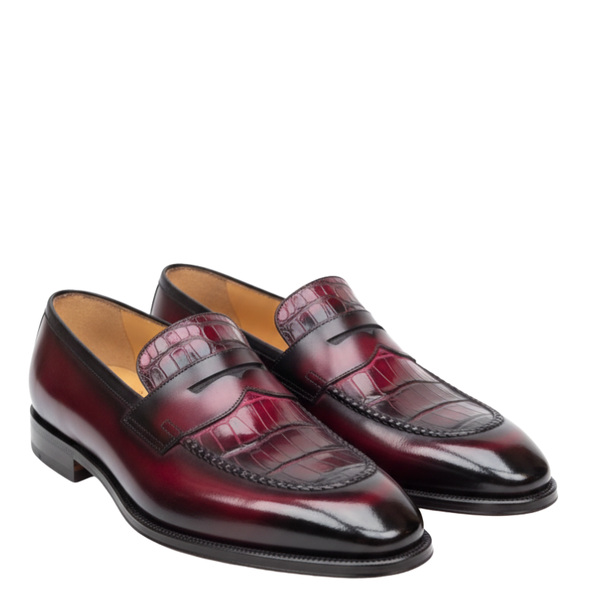 Eminence Regal Croc Penny Loafer