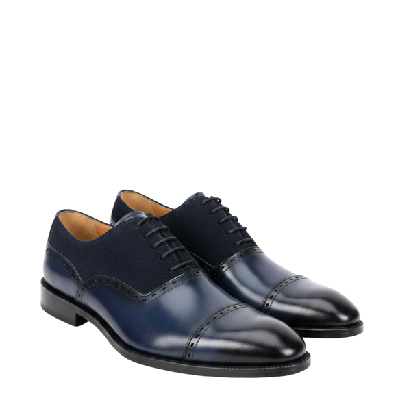 Royal Dual Texture Elegance Oxfords Shoes
