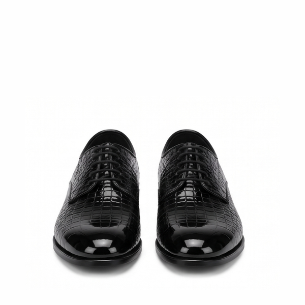 Royal Eclipse Crocodile Finish Oxford Shoes