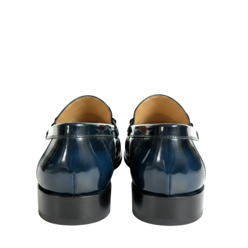 Royal Horsebit Metal Strap Leather Loafers