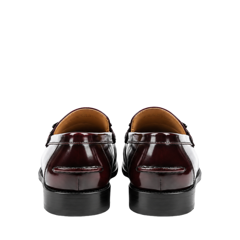 Royal Horsebit Metal Strap Leather Loafers