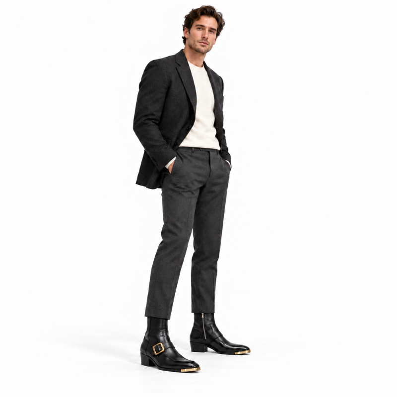 Royal Knight Single Buckle Boots