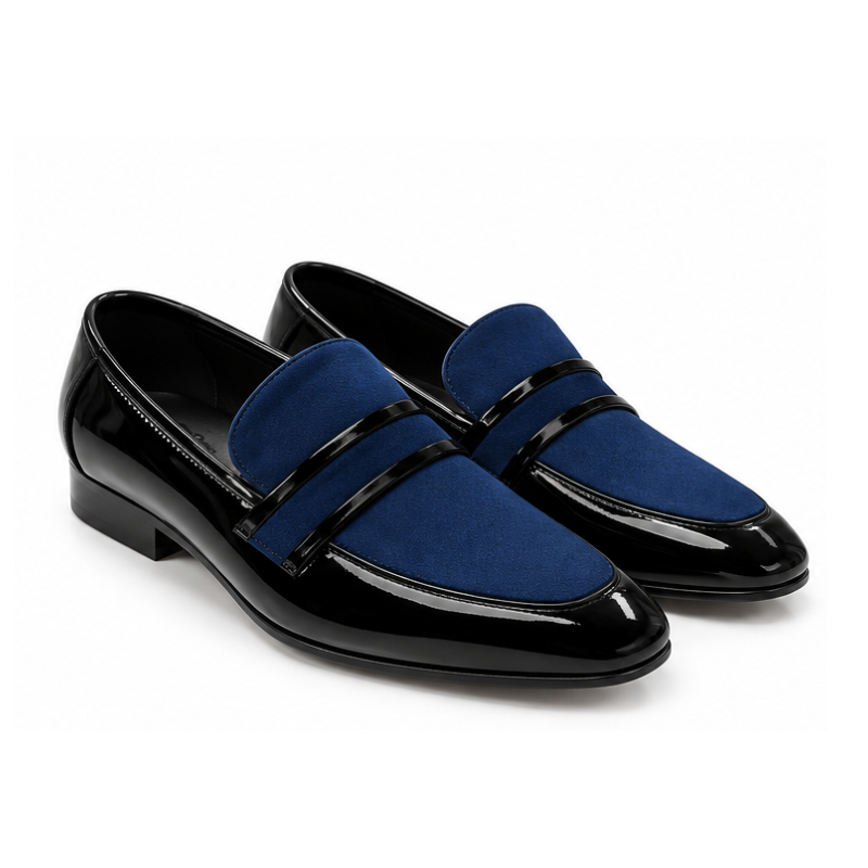 Royale Suede Double Strap Loafers