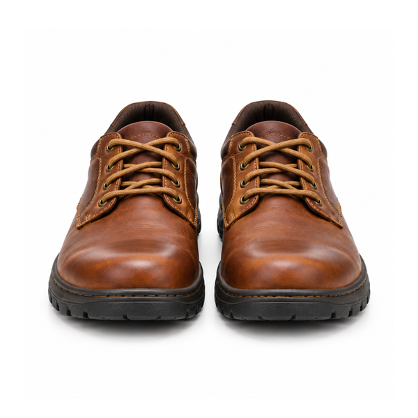 Rugged Leather Outdoor Derby Shoes