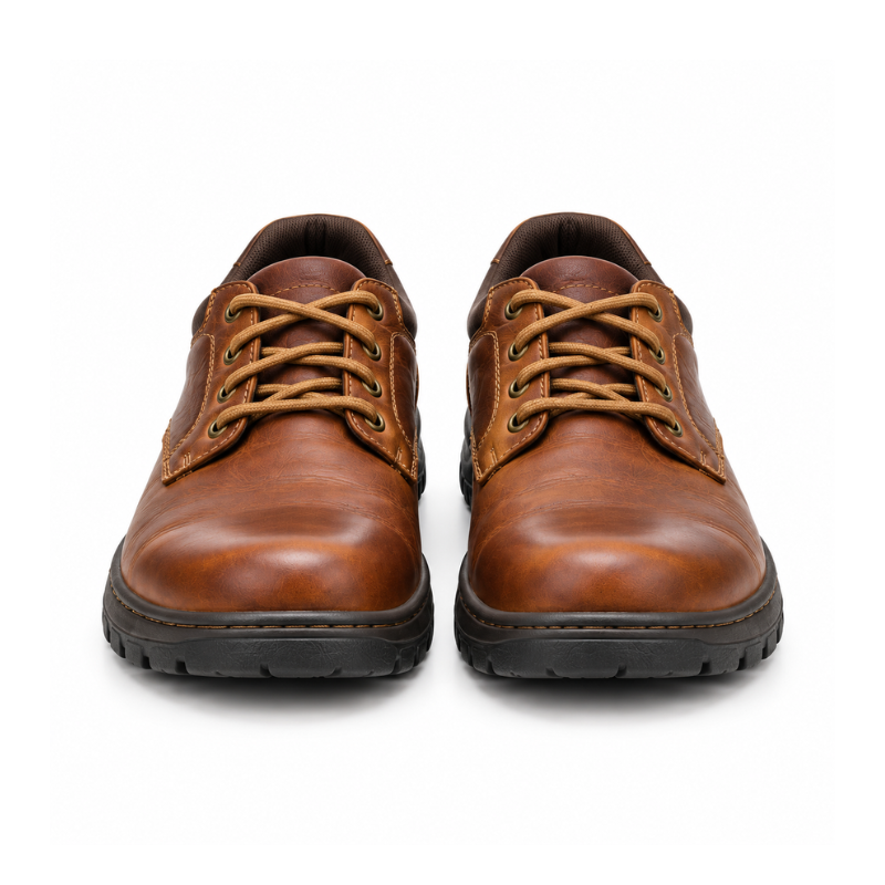 Rugged Leather Outdoor Derby Shoes