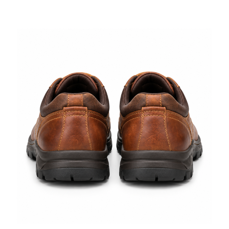 Rugged Leather Outdoor Derby Shoes