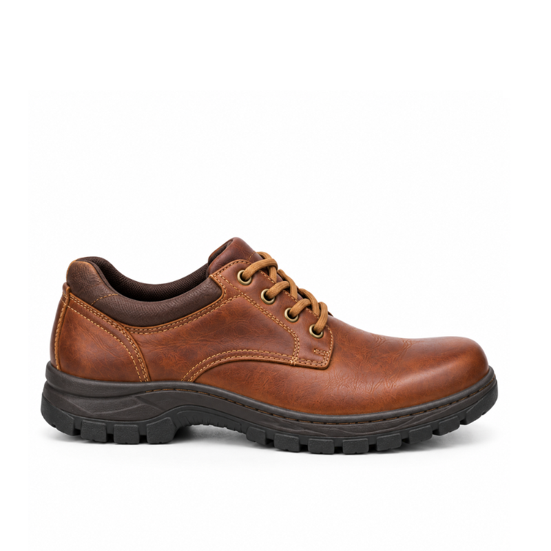 Rugged Leather Outdoor Derby Shoes