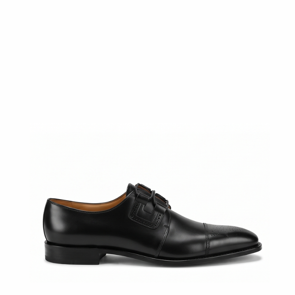 Regent Elite Leather Captoe Oxford Shoes - Black