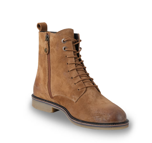 Classic Rugged Suede Lace up Boots