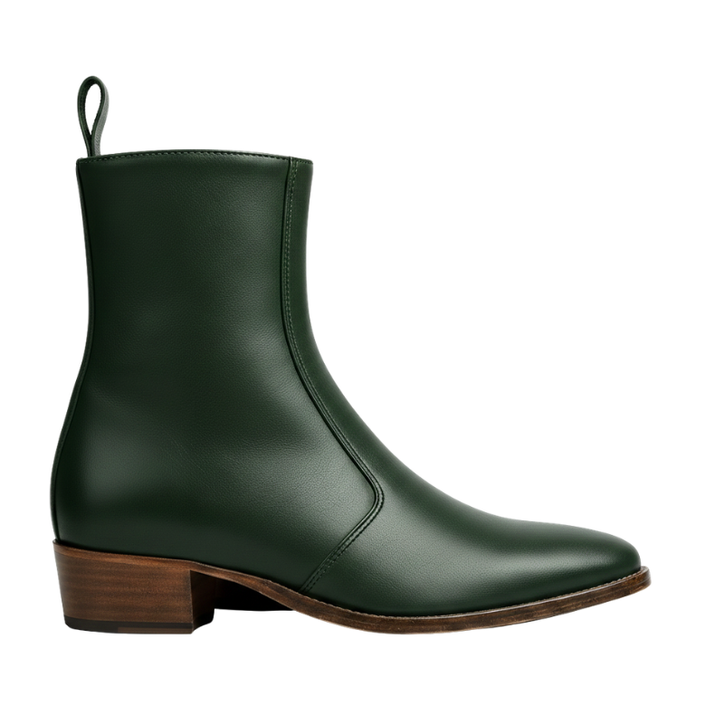 SleekCurve Side Zip Boot - Leather