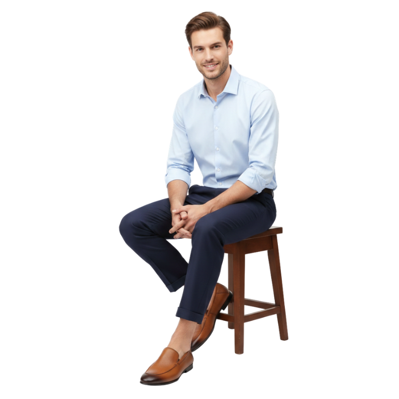 Smooth slip‑on silhouette Gradient Luxe Loafers