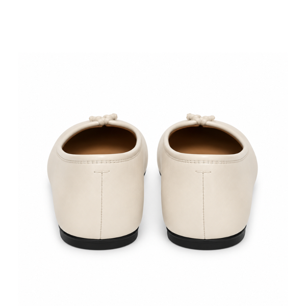 Split-Toe Knot Detail Ballet Flats