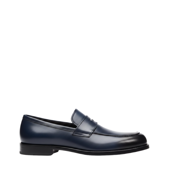 Sterling Edge Classic Penny Loafers - Navy Blue