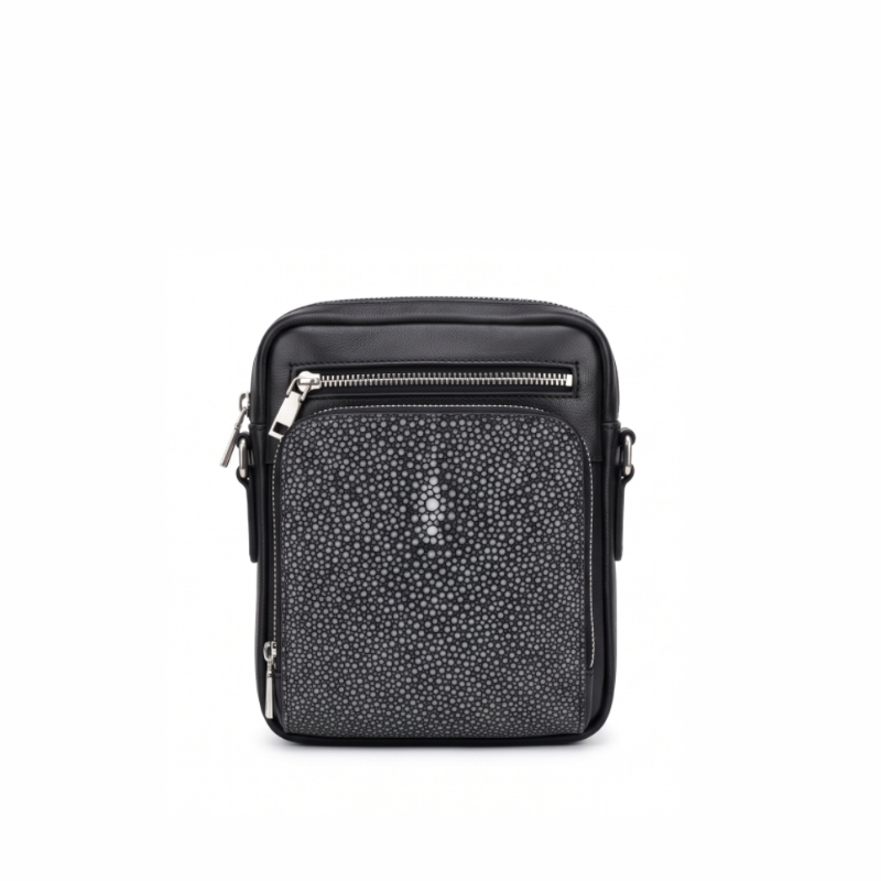 Stingray Texture Leather Crossbody Bag