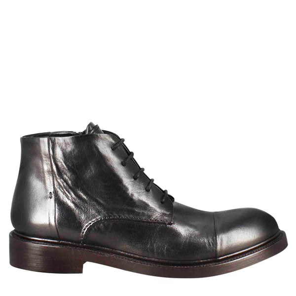 Medium diver men s amphibious boot in washed leather - Black