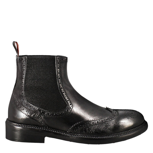 Mens candy chelsea boot in washed leather