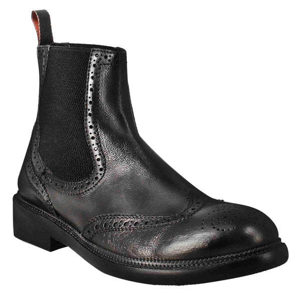 Mens candy chelsea boot in washed leather