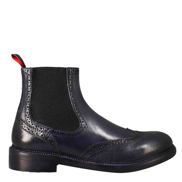 Men candy chelsea boot in washed leather