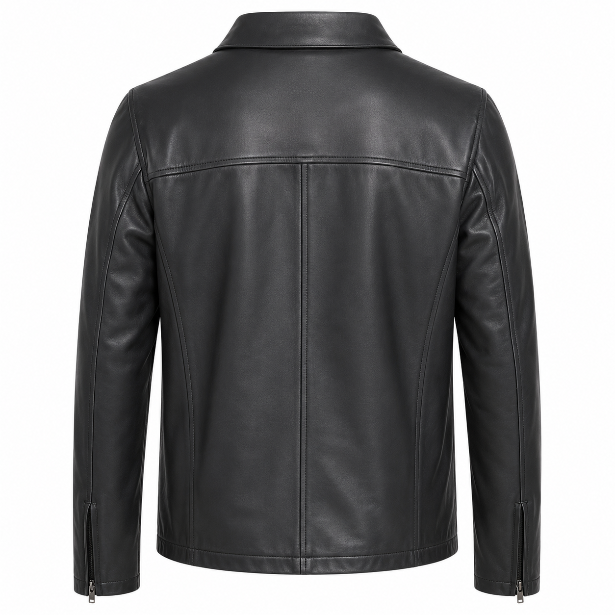 Stradale Noir collar Leather Jacket