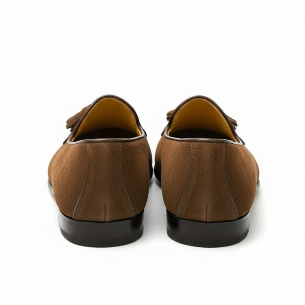 Stylish Suede Tassel Bow Loafers Shoes