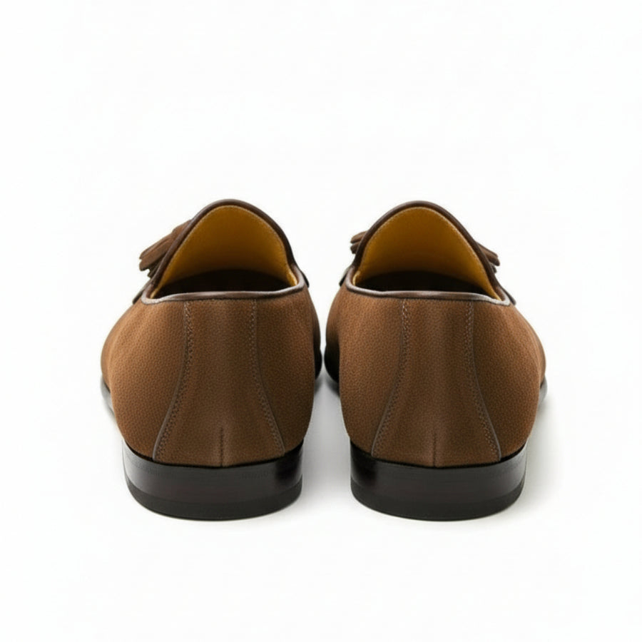 Stylish Suede Tassel Bow Loafers Shoes