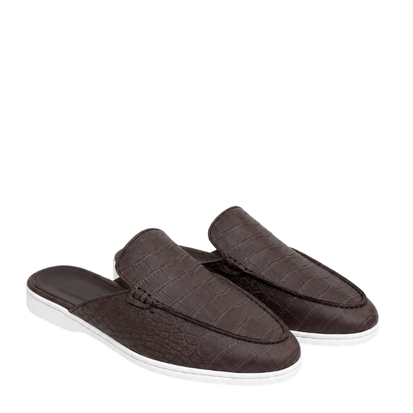 Stylish and Comfort Mule With Crocodile Pattern