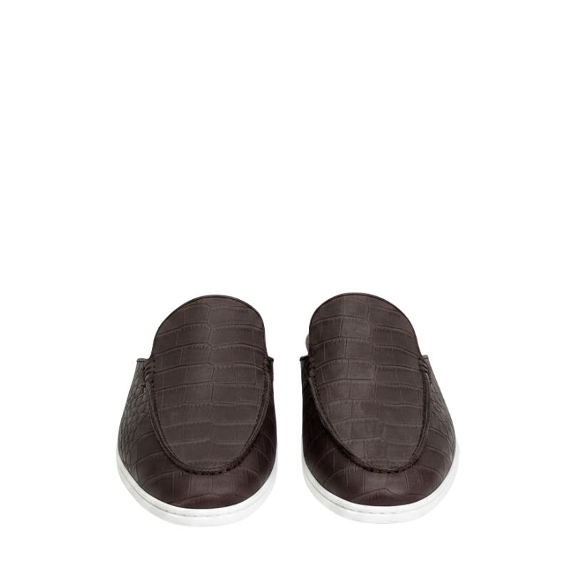 Stylish and Comfort Mule With Crocodile Pattern
