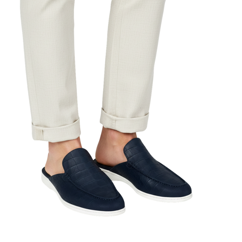 Stylish and Comfort Mule With Crocodile Pattern