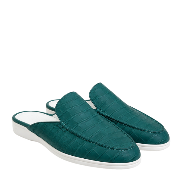 Stylish and Comfort Mule With Crocodile Pattern