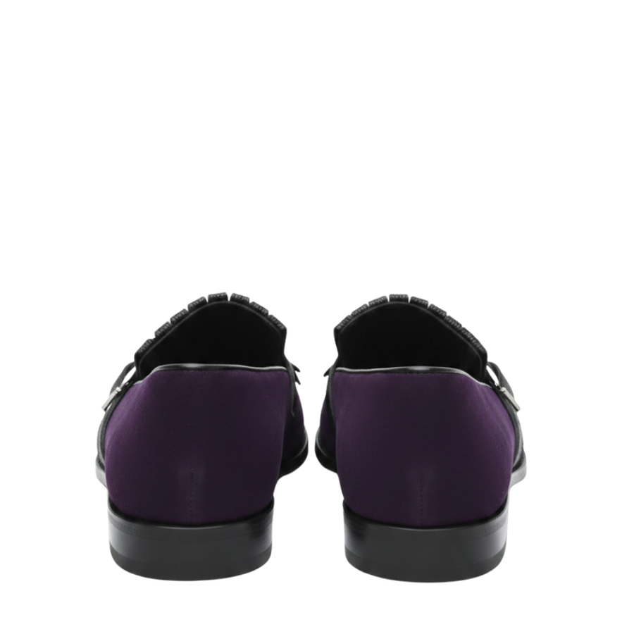 Suede Handmade Leather Single Monk Straps Shoe