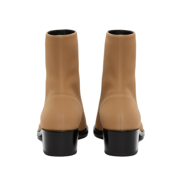 Punk Suede Golden Toe Boots