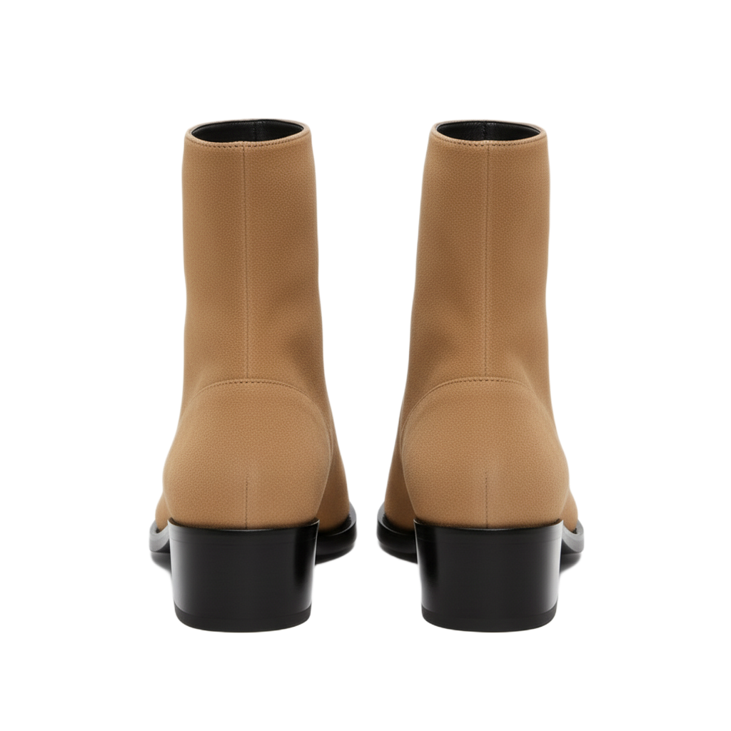 Punk Seude Golden Toe Boots