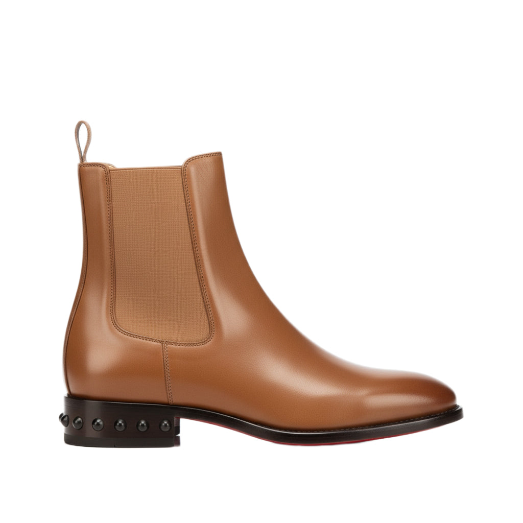 Coal Leather Chelsea Boots