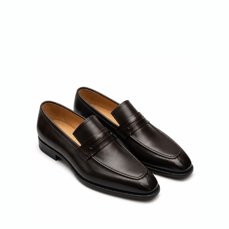 Thaddeus Classic Leather Penny Loafer