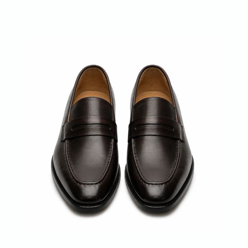 Thaddeus Classic Leather Penny Loafer