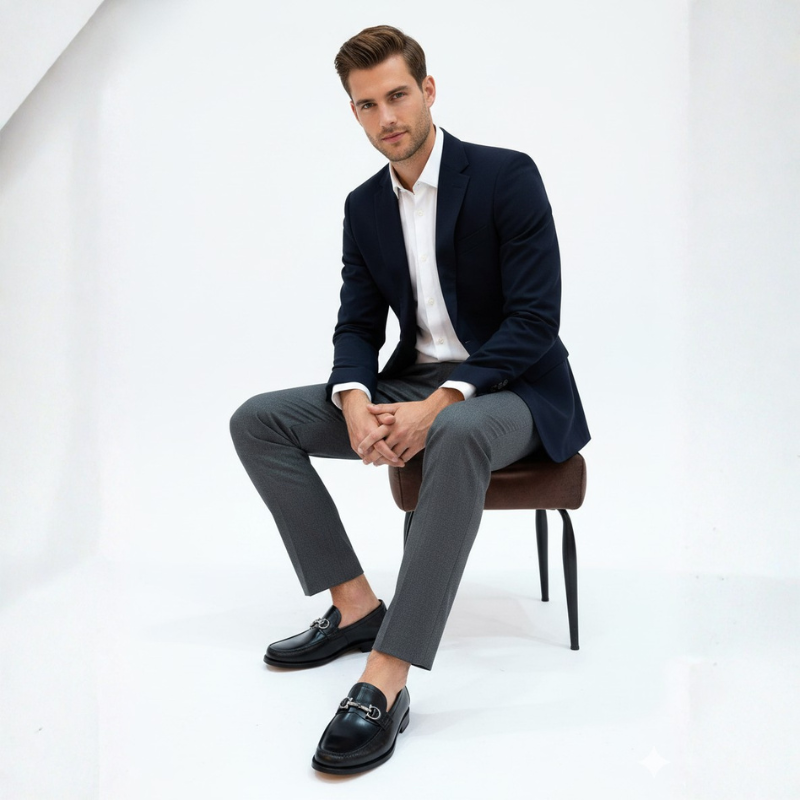 Theodore Heritage Leather Horsebit Loafers