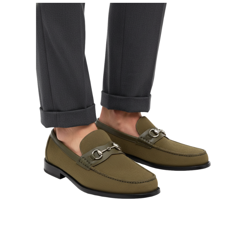 Italian Elegance Suede Horsebit Loafers