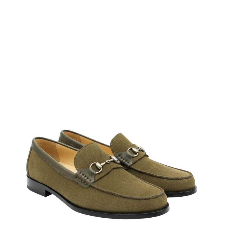 Italian Elegance Suede Horsebit Loafers