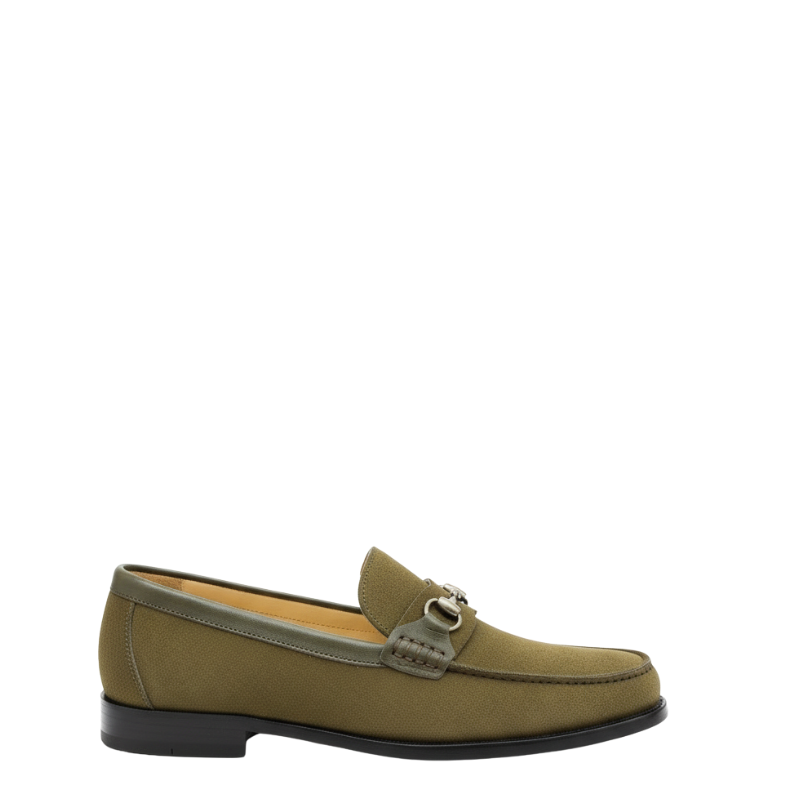 Italian Elegance Suede Horsebit Loafers