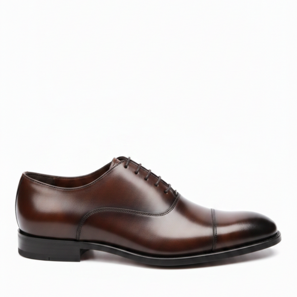 Timeless Craft Closed Lacing Oxford Shoes - Brown