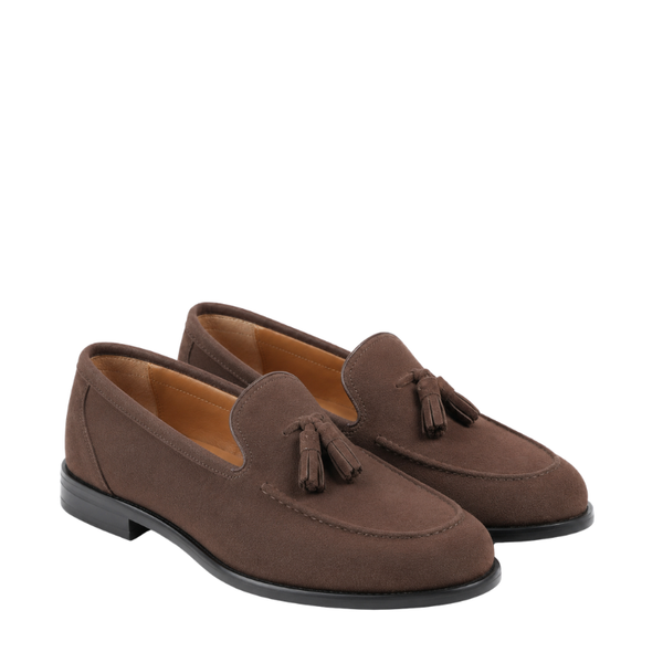 Timeless Craft Suede Tassel Elegance Loafers