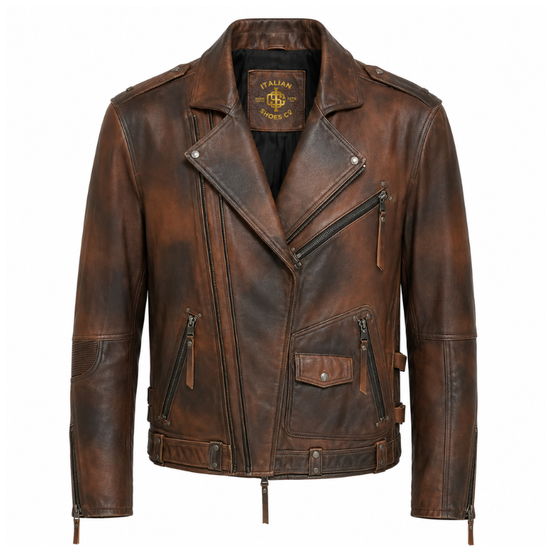 Torvian Vintage Moto Leather Jacket