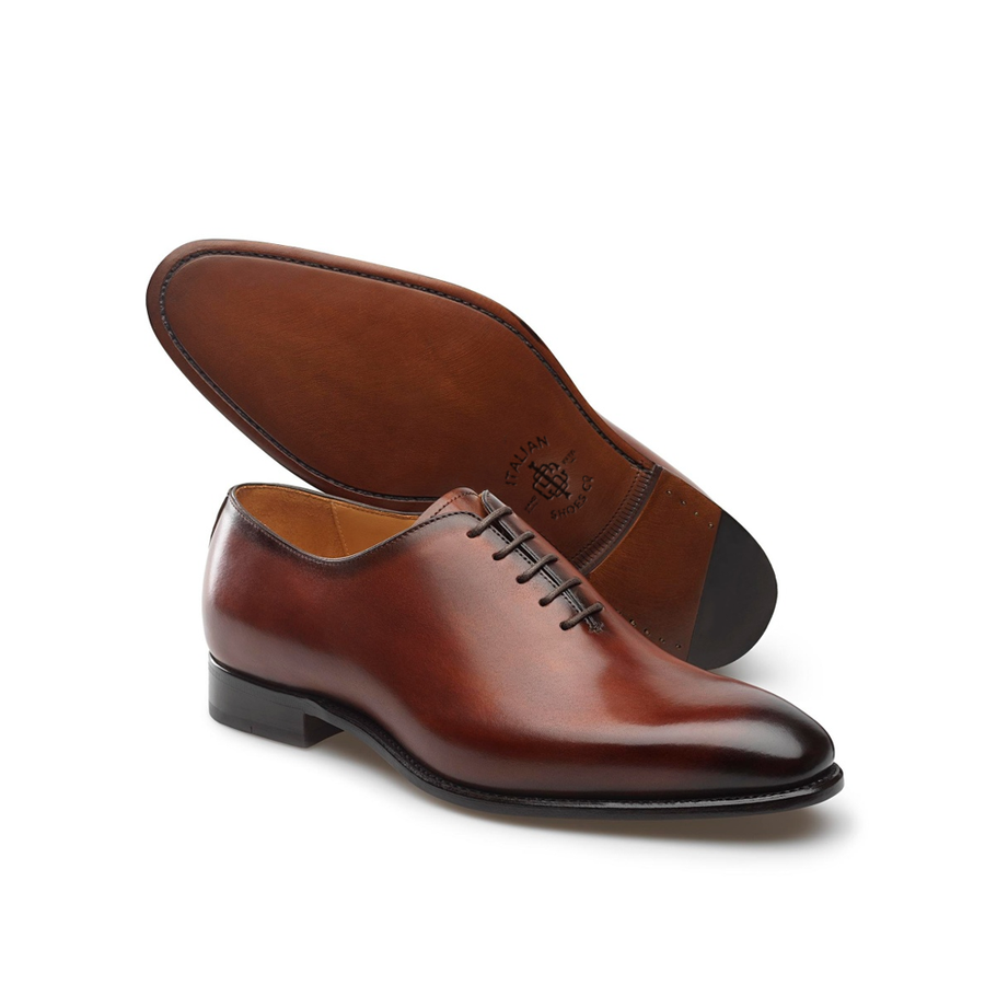 Lucille Mahoney Leather Lace Up Oxford Shoes