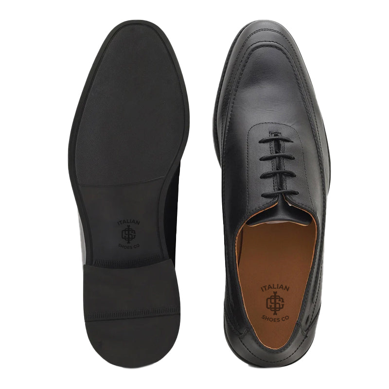 Men Solid Leather Oxford Shoes